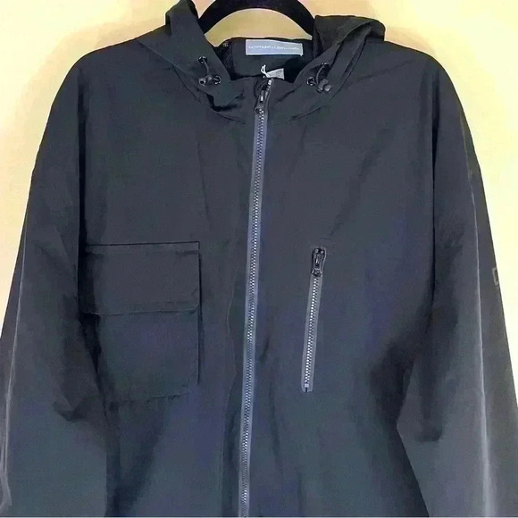 NWT Cutter & Buck Men Black WeatherTec Water Resist Zip Hood Windbreaker Size3XL - Picture 3 of 16